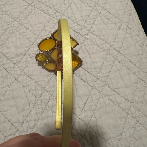 Yellow bejeweled headband - Picture 2 of 4
